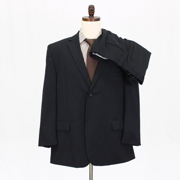 Pronto Uomo 48R 38x27 Gray Solid 2-Button Suit R465